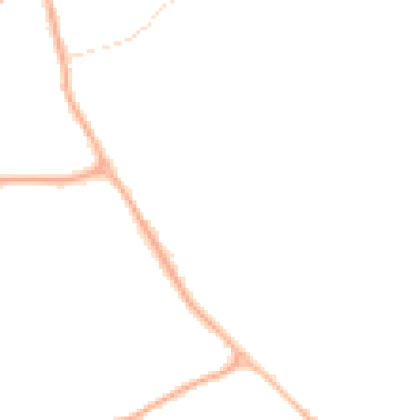Night-time road noise heatmap for WS12 2ED
