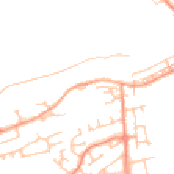 Daytime road noise heatmap for WS12 2GG