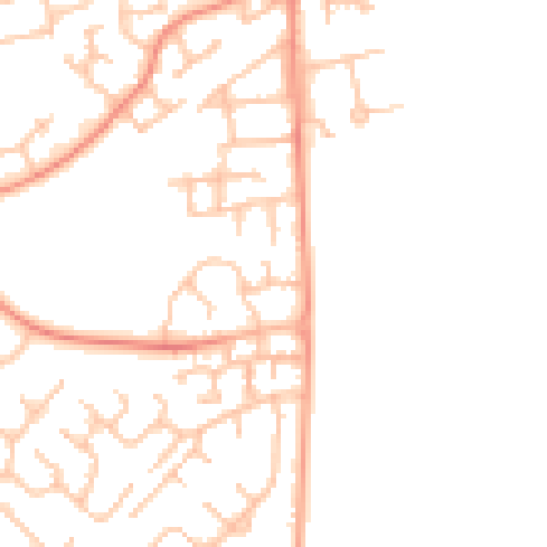 Daytime road noise heatmap for WS12 2GP