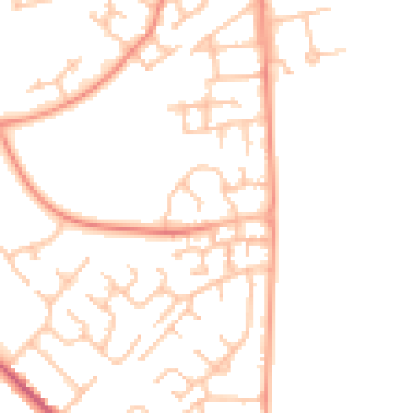 Daytime road noise heatmap for WS12 2GQ