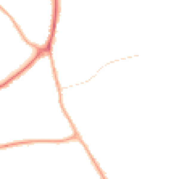 Night-time road noise heatmap for WS12 2NG
