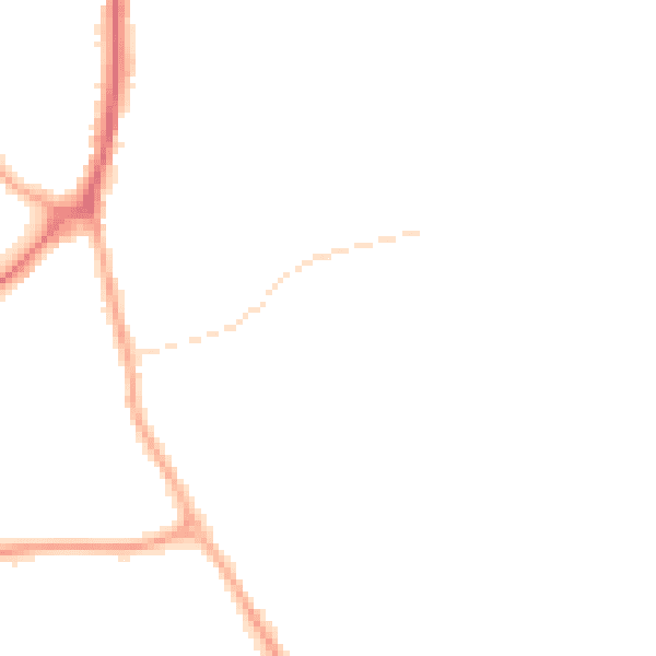 Night-time road noise heatmap for WS12 2NL