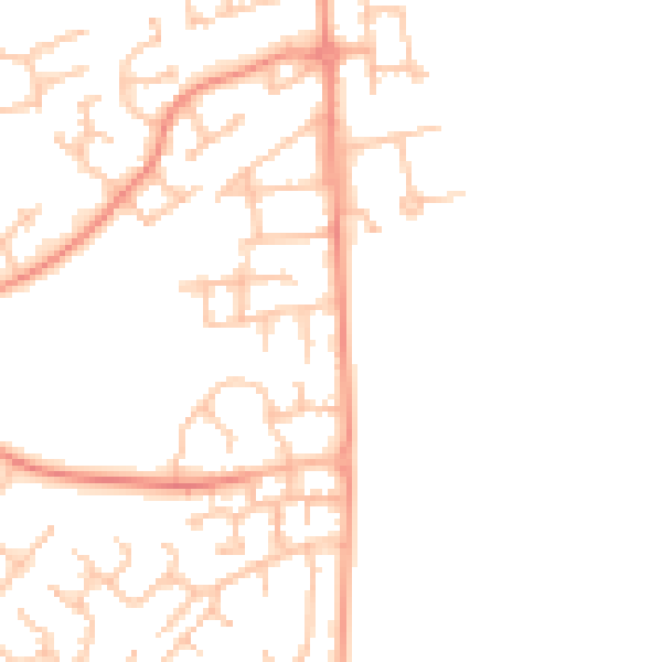 Daytime road noise heatmap for WS12 2RL