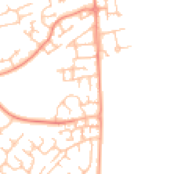 Daytime road noise heatmap for WS12 2RW