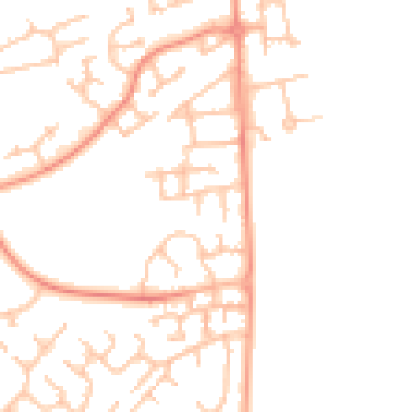 Daytime road noise heatmap for WS12 2SA