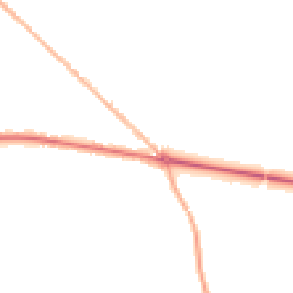 Night-time road noise heatmap for WS12 3HS