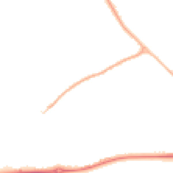 Night-time road noise heatmap for WS12 3XH