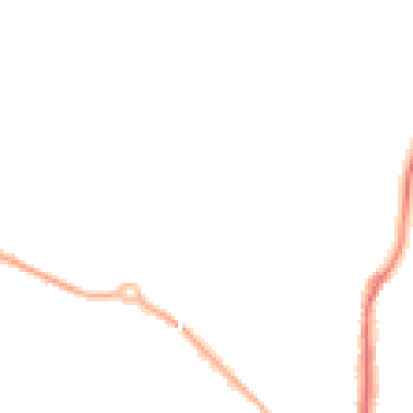 Night-time road noise heatmap for WS12 4AE