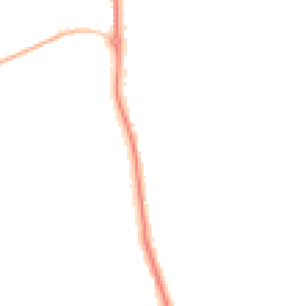 Night-time road noise heatmap for WS12 4NY