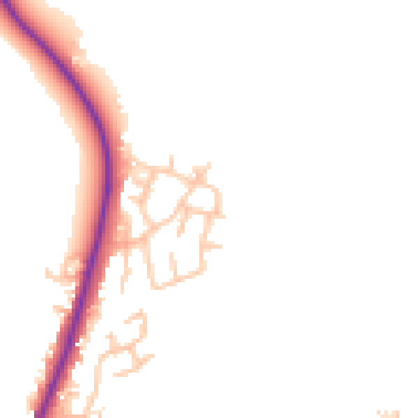 Daytime road noise heatmap for WS12 4QL