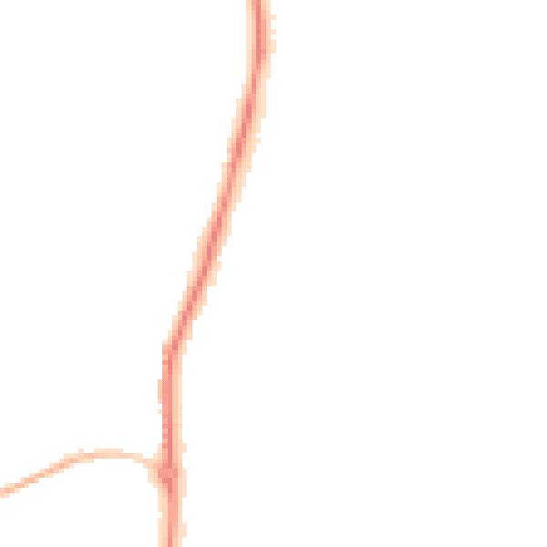 Night-time road noise heatmap for WS12 4TA