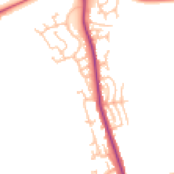 Daytime road noise heatmap for WS12 4UB