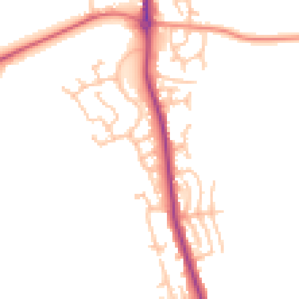 Daytime road noise heatmap for WS12 4UF