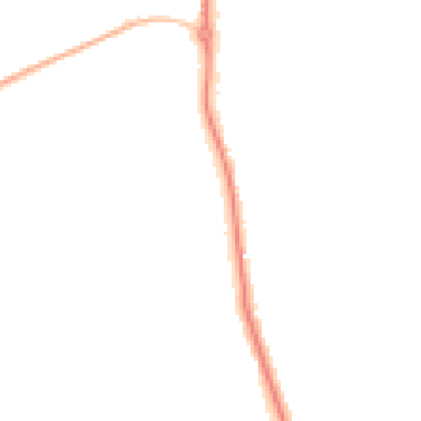 Night-time road noise heatmap for WS12 4UF