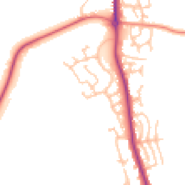 Daytime road noise heatmap for WS12 4UH