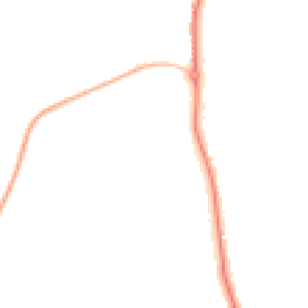 Night-time road noise heatmap for WS12 4UQ
