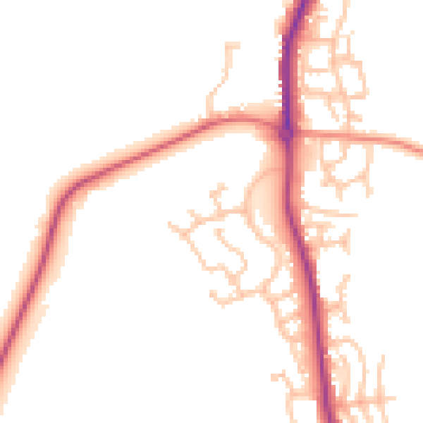 Daytime road noise heatmap for WS12 4US
