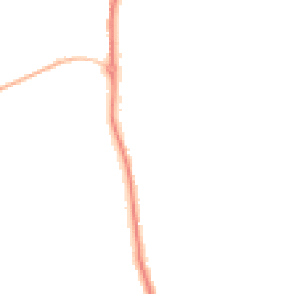 Night-time road noise heatmap for WS12 4UX