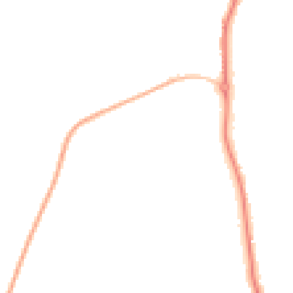 Night-time road noise heatmap for WS12 4UY