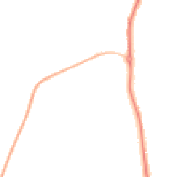 Night-time road noise heatmap for WS12 4UZ