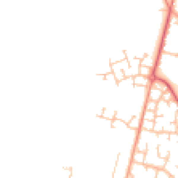 Daytime road noise heatmap for WS12 4XF
