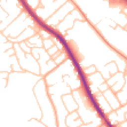 Daytime road noise heatmap for WS15 1AB