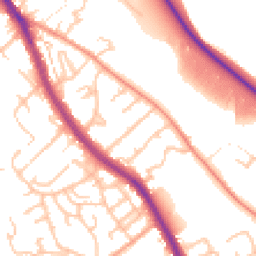Daytime road noise heatmap for WS15 1BX