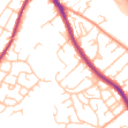 Daytime road noise heatmap for WS15 1DJ