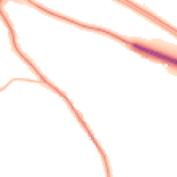 Night-time road noise heatmap for WS6 6PE