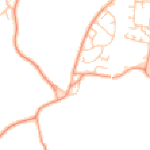 Daytime road noise heatmap for WS6 7AP