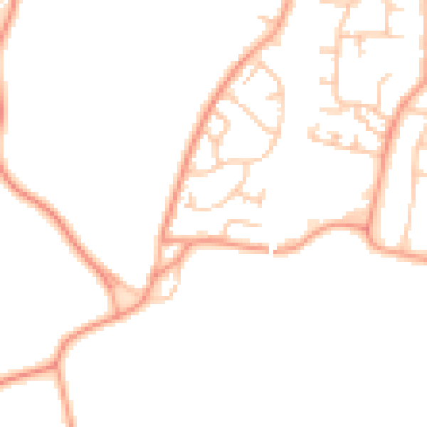 Daytime road noise heatmap for WS6 7NF