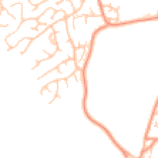 Daytime road noise heatmap for WS6 7PF