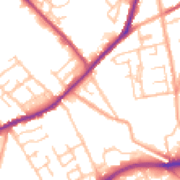 Daytime road noise heatmap for WV10 0BL