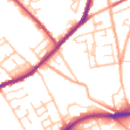 Daytime road noise heatmap for WV10 0BU