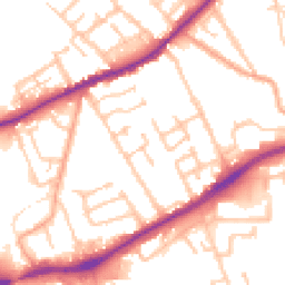 Daytime road noise heatmap for WV10 0DF