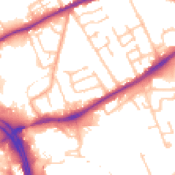 Daytime road noise heatmap for WV10 0EF