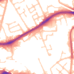 Daytime road noise heatmap for WV10 0EJ