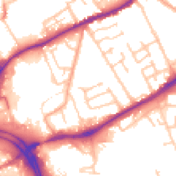Daytime road noise heatmap for WV10 0EL