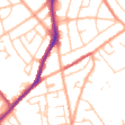 Daytime road noise heatmap for WV10 0NT