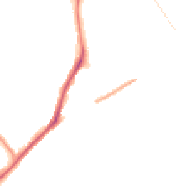 Night-time road noise heatmap for WV10 0NT