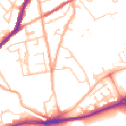 Daytime road noise heatmap for WV10 0QL