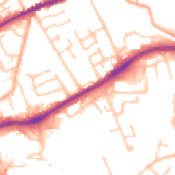 Daytime road noise heatmap for WV10 0QZ