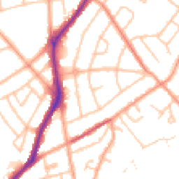 Daytime road noise heatmap for WV10 0SN