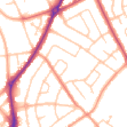 Daytime road noise heatmap for WV10 0SZ