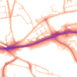 Daytime road noise heatmap for WV10 0TH