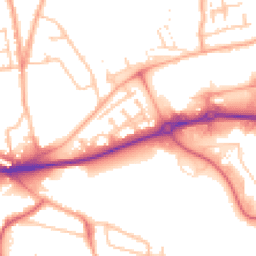 Daytime road noise heatmap for WV10 0TQ