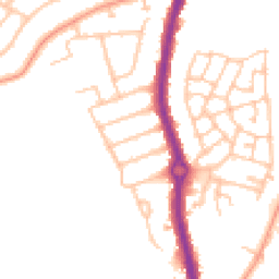 Daytime road noise heatmap for WV10 6DX