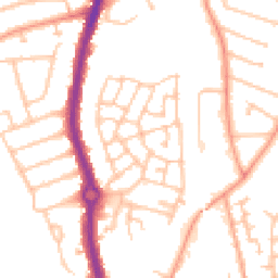 Daytime road noise heatmap for WV10 6GB