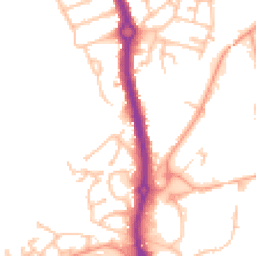 Daytime road noise heatmap for WV10 6JR