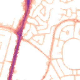 Daytime road noise heatmap for WV10 6LN
